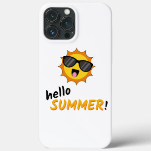 Hallo Sommer Sonne mit Sonnenbrille Case-Mate iPhone Hülle