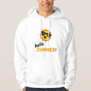 Hallo Sommer Sonne mit Sonnenbrille Hoodie