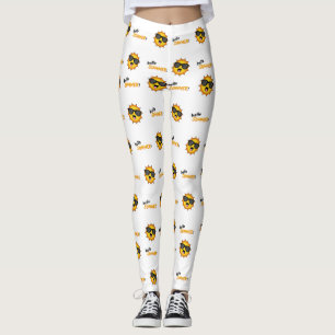 Hallo Sommer Sonne mit Sonnenbrille Leggings