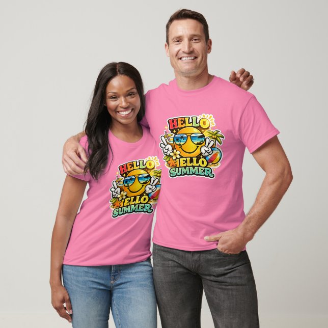 Hallo Sommer Sonne T-Shirt (Unisex)