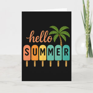 Hallo Sommer Strandurlaub Eiscreme Eis Am Stiel Gi Karte