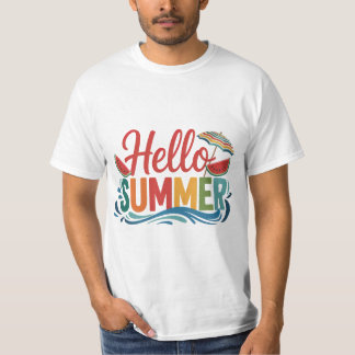 Hallo Sommer Süß Lustig T-Shirt Geschenk für ihn s