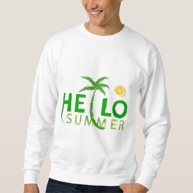 Hallo Sommer Sweatshirt (Vorderseite)