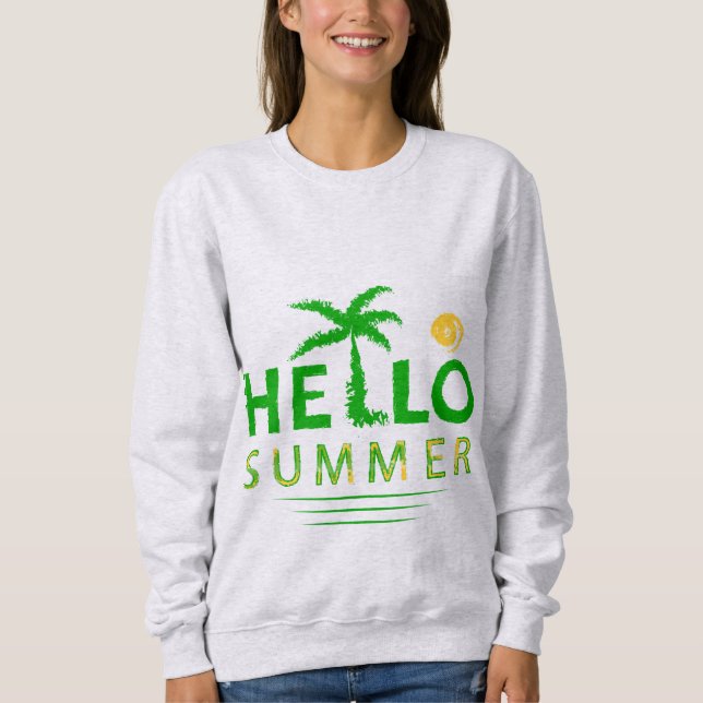 Hallo Sommer Sweatshirt (Vorderseite)
