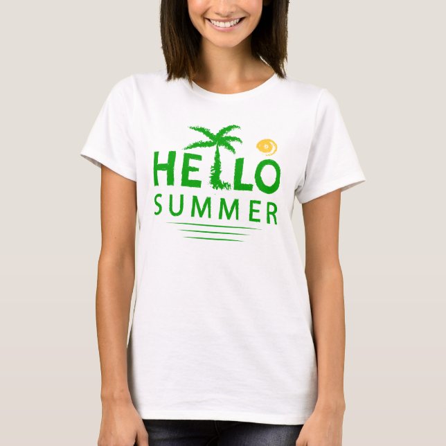 Hallo Sommer T-Shirt (Vorderseite)