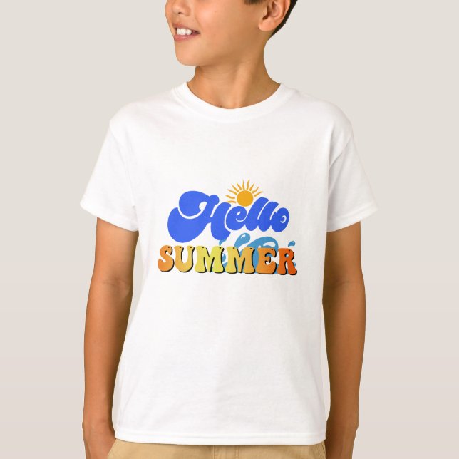 Hallo Sommer T-Shirt (Vorderseite)
