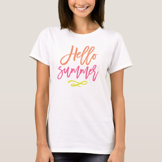 Hallo Sommer T-Shirt (Vorderseite)
