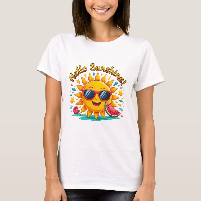 Hallo Sommer  T-Shirt (Vorderseite)