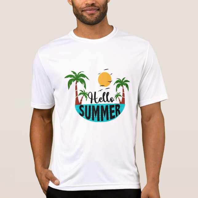 Hallo Sommer T-Shirt (Vorderseite)
