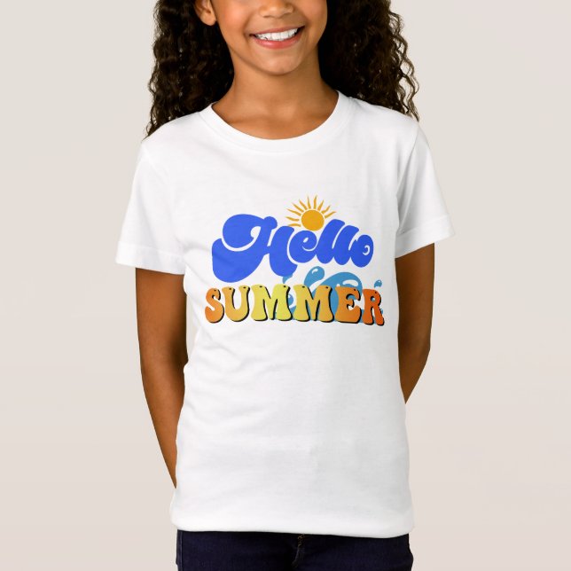 Hallo Sommer T-Shirt (Vorderseite)