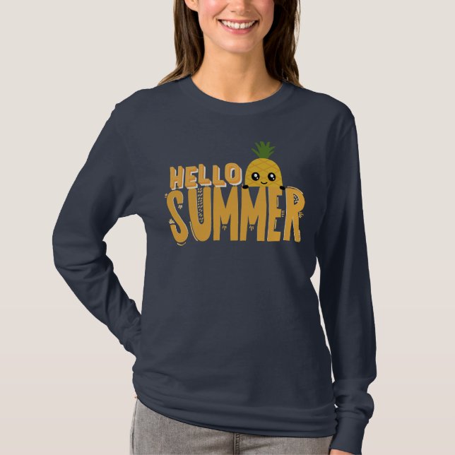 Hallo Sommer T-Shirt (Vorderseite)