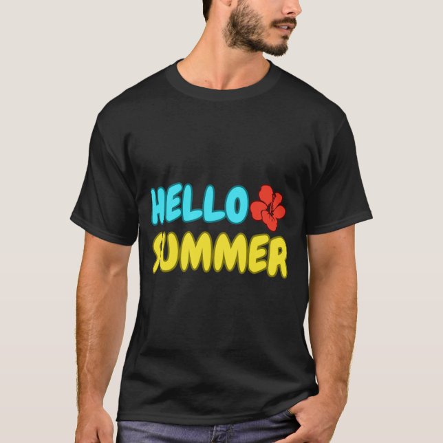 Hallo Sommer T-Shirt (Vorderseite)