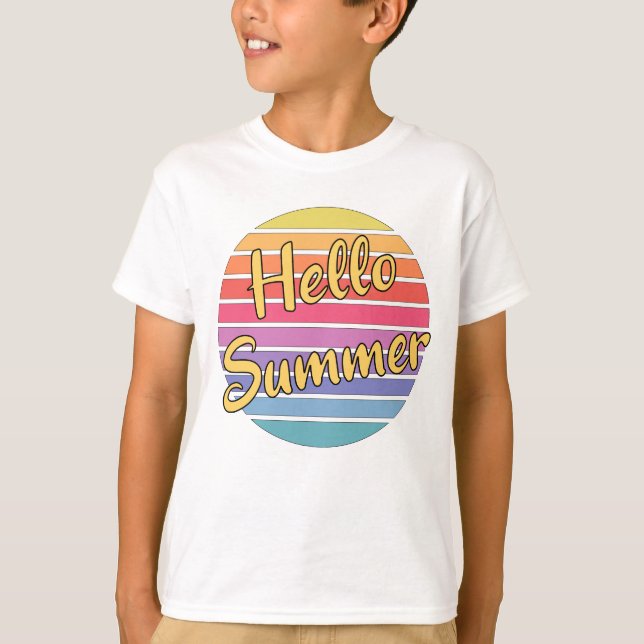 Hallo Sommer T-Shirt (Vorderseite)