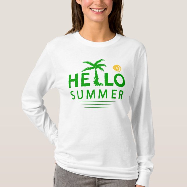 Hallo Sommer T-Shirt (Vorderseite)