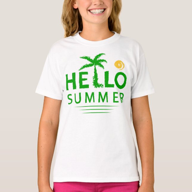 Hallo Sommer T-Shirt (Vorderseite)