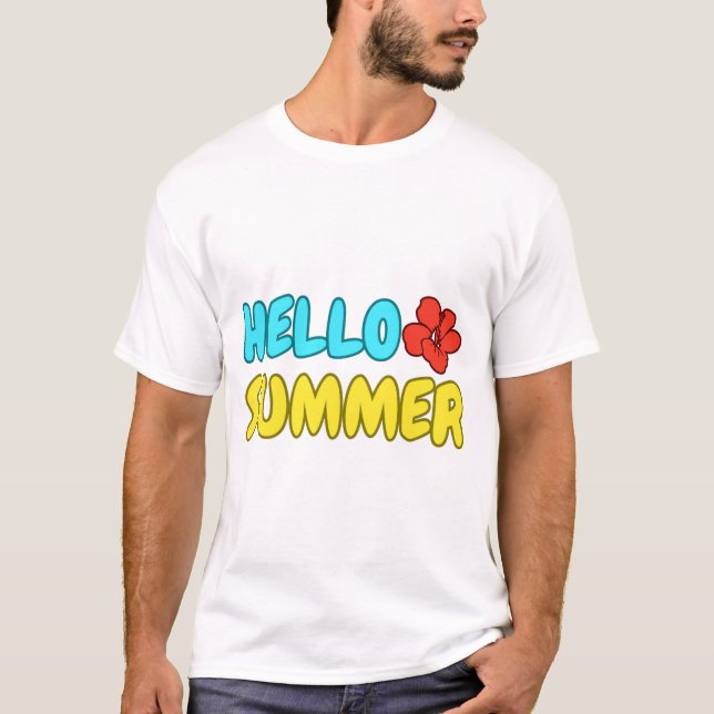 Hallo Sommer T-Shirt (Vorderseite)