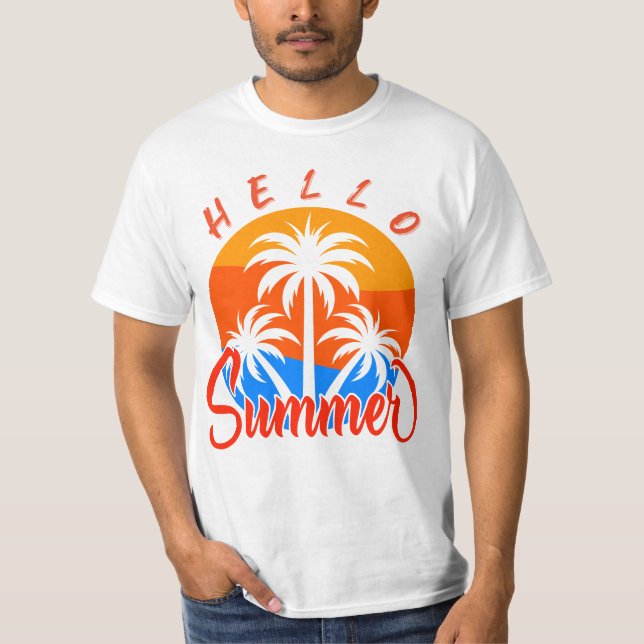 Hallo Sommer T-Shirt (Vorderseite)