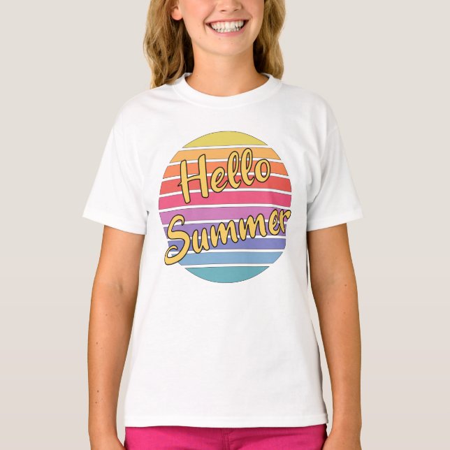 Hallo Sommer T-Shirt (Vorderseite)