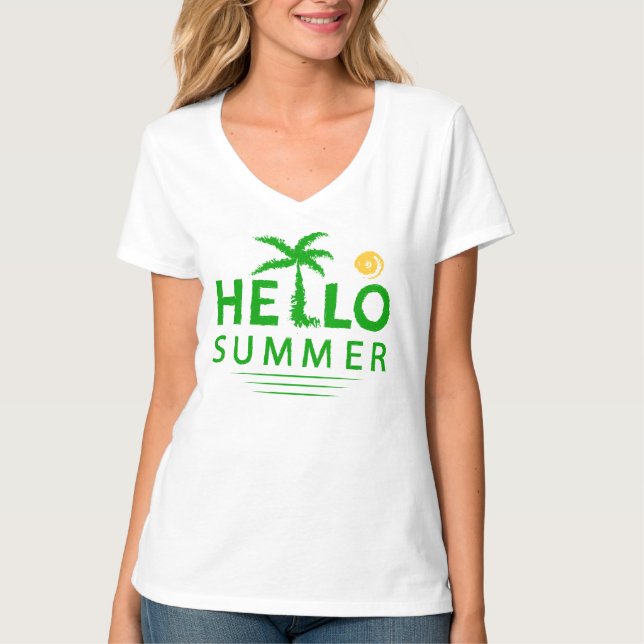 Hallo Sommer T-Shirt (Vorderseite)
