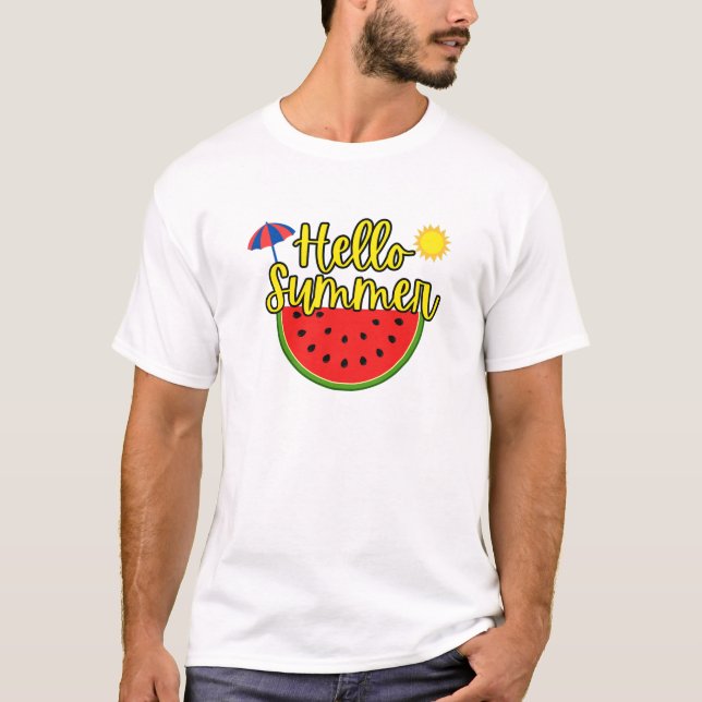 Hallo Sommer T-Shirt (Vorderseite)
