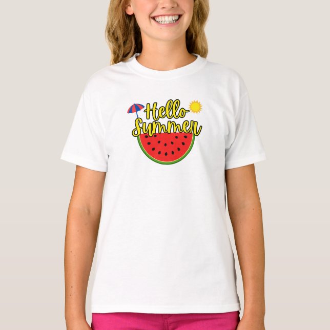 Hallo Sommer T-Shirt (Vorderseite)