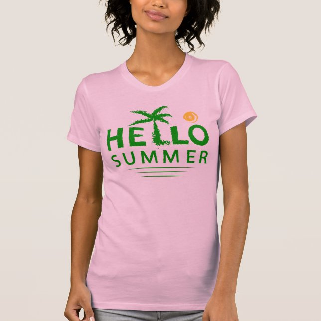 Hallo Sommer T-Shirt (Vorderseite)