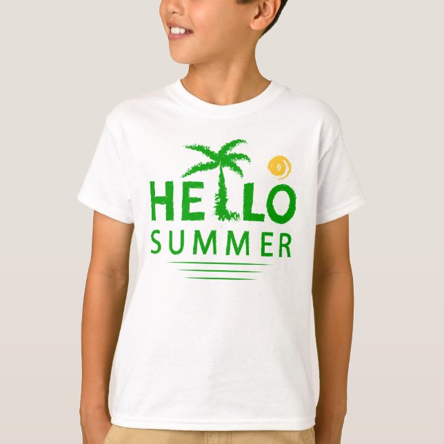 Hallo Sommer T-Shirt (Vorderseite)