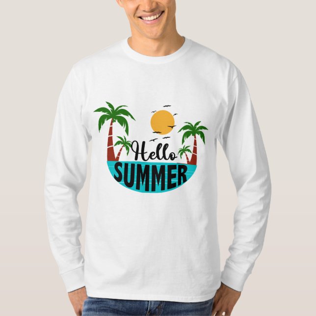 Hallo Sommer T-Shirt (Vorderseite)