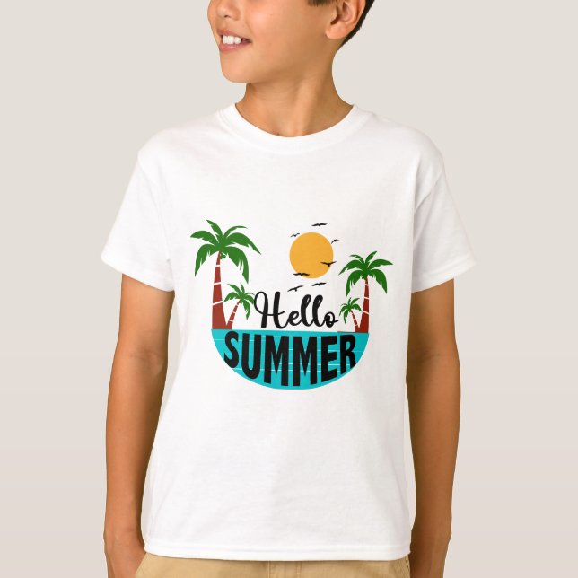 Hallo Sommer T-Shirt (Vorderseite)
