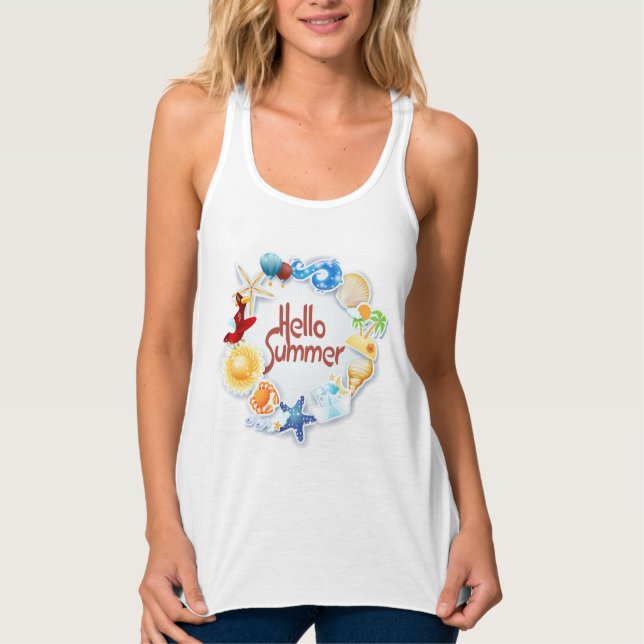 Hallo Sommer Tank Top (Vorderseite)