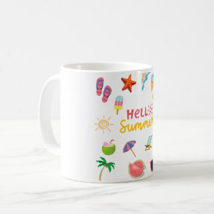 Hallo Sommer Tasse – Lustige und sonnige Kaffeetas