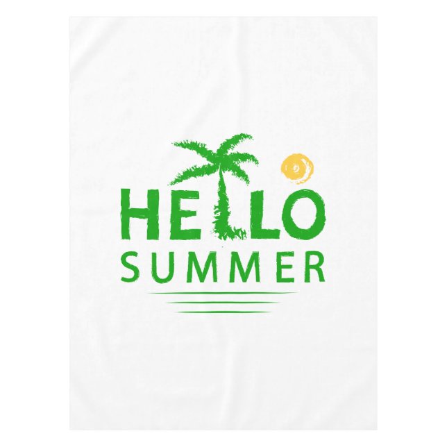 Hallo Sommer Tischdecke (Vorderseite)