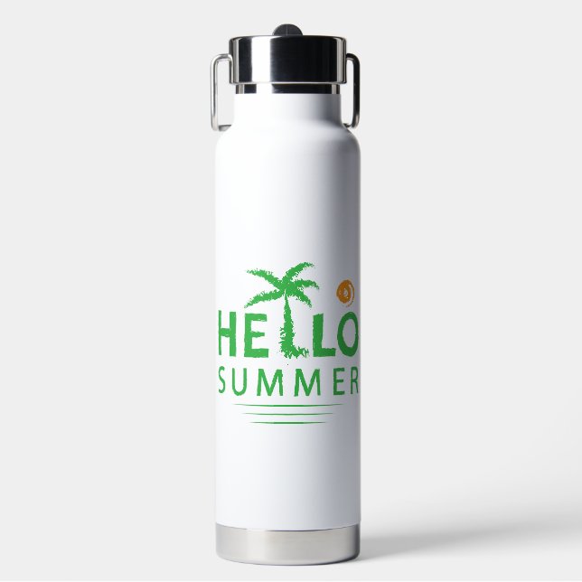 Hallo Sommer Trinkflasche (Vorderseite)