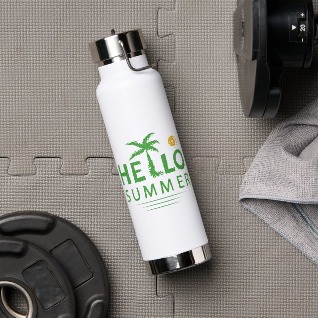 Hallo Sommer Trinkflasche (Fitnesstudio (gedreht))