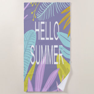 Hallo Sommer Tropisches Badetuch