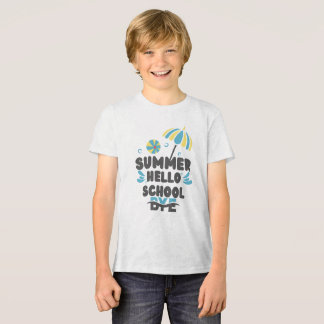 Hallo Sommer Tschüss Schule T-Shirt Ar Tri-Blend Shirt