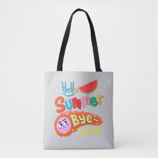 Hallo Sommer Tschüss Schule Tragetasche Kunst
