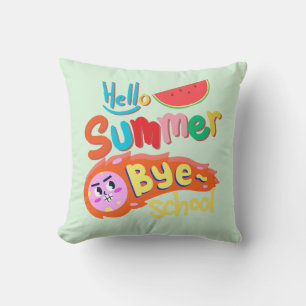 Hallo Sommer Tschüss Schule Wurf Kissen