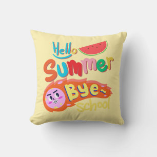 Hallo Sommer Tschüss Schule Wurf Kissen