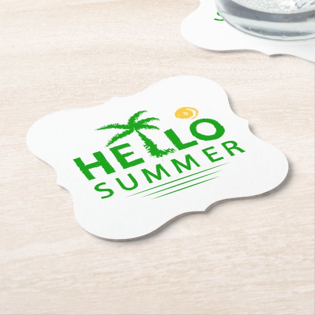 Hallo Sommer Untersetzer (angewinkelt)