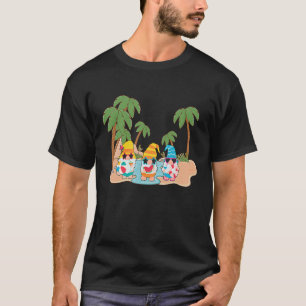 Hallo Sommer Urlaub Garten Gnomes Beach Vibes T-Shirt