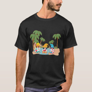 Hallo Sommer Urlaub Garten Gnomes Beach Vibes T-Shirt