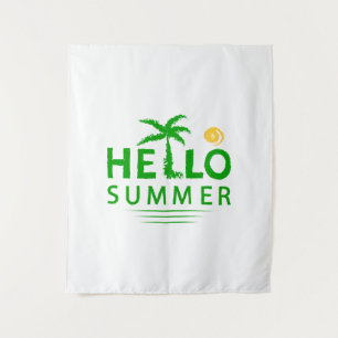Hallo Sommer Wandteppich