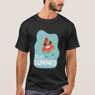 Hallo Sommer Wassermelon mit Sonnenbrille 3 T-Shirt
