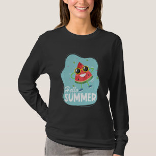 Hallo Sommer Wassermelon mit Sonnenbrille 3 T-Shirt