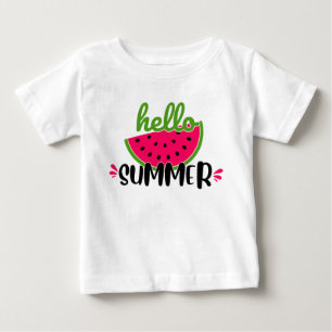 Hallo Sommer Wassermelone  Baby T-shirt