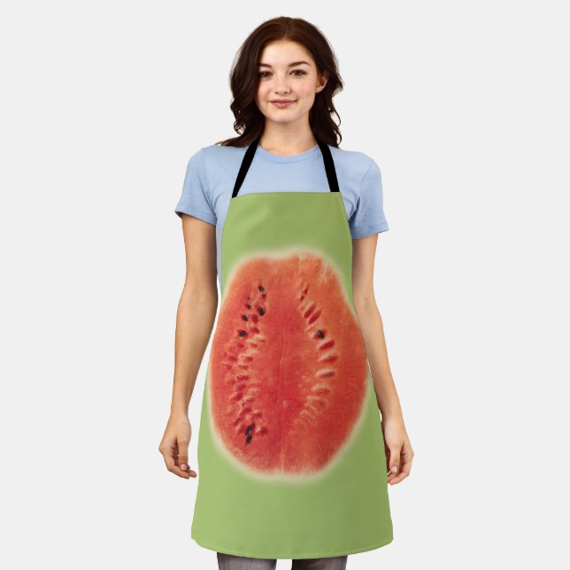 Hallo Sommer - Wassermelone Frische Lecker Frucht  Schürze (Getragen)
