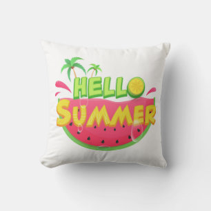 Hallo Sommer Wassermelone Kissen