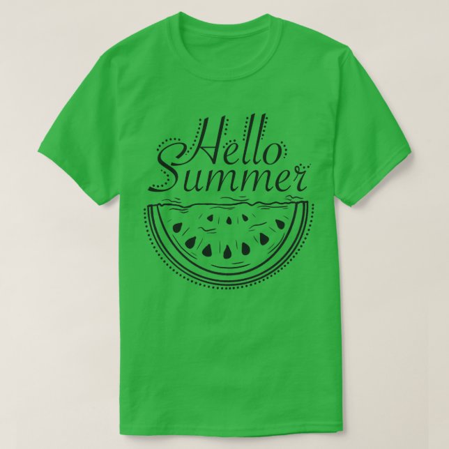 Hallo Sommer Wassermelone T-Shirt (Design vorne)