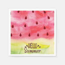 Hallo Sommer Watermelon Napkins